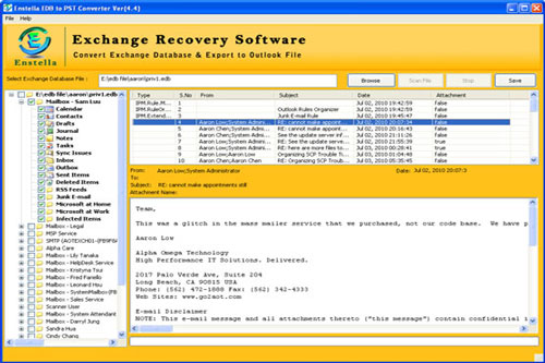 Convert EDB File PST File