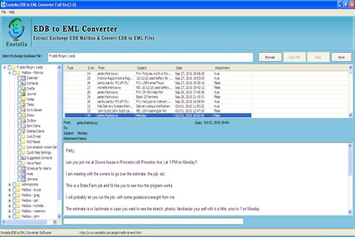 EDB to EML Recovery
