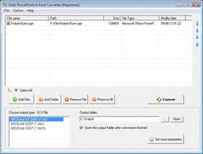 Okdo PowerPoint to Excel Converter 