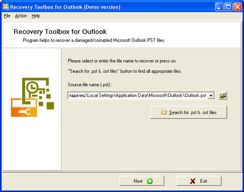 Recovery ToolBox for Outlook