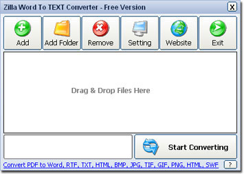 Zilla Word To Text Converter