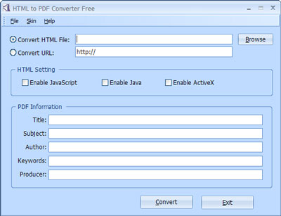 PDFArea HTML to PDF Converter Free 