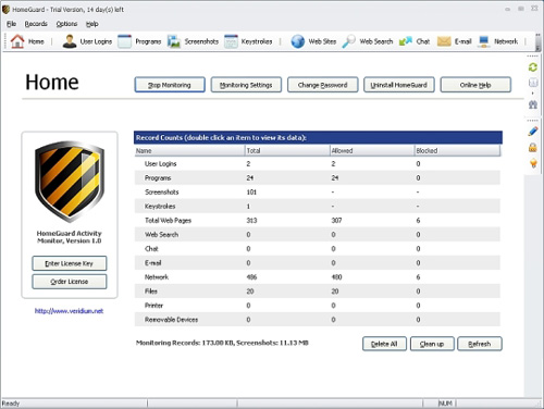 HomeGuard Activity Monitor 
