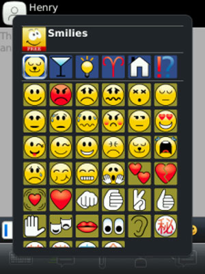 Text Smiley  for BlackBerry