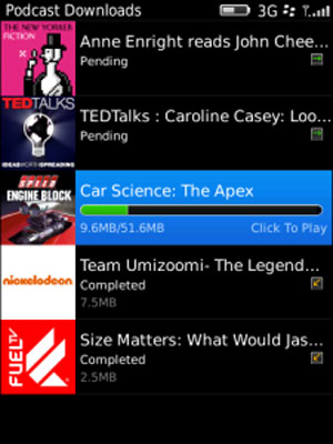 BlackBerry Podcasts