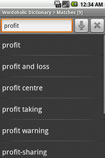 Wordoholic Dictionary for Android