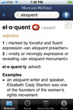 Merriam-Webster Dictionary App for iOS