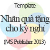 Nhãn quà tặng cho kỳ nghỉ