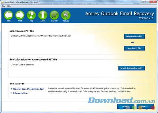 Amrev Outlook Email Recovery 