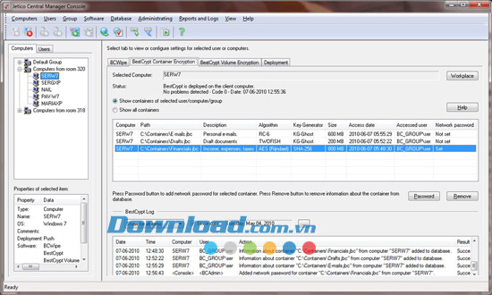 Tab BestCrypt Container Encryption BestCrypt Container Encryption - Enterprise Edition