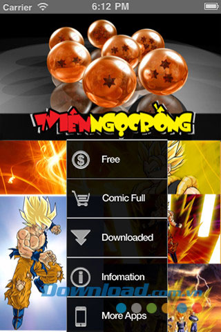 Đọc truyện Bảy viên ngọc rồng full for iOS