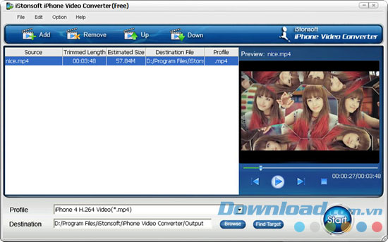 iStonsoft Free iPhone Video Converter 