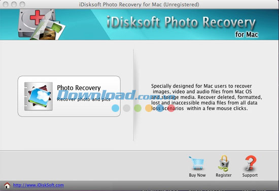 Khôi phục ảnh cho Mac iDisksoft Photo Recovery for Mac