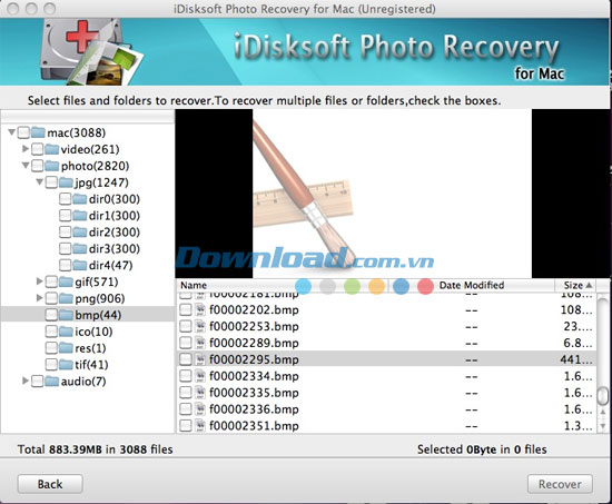 Khôi phục ảnh cho Mac iDisksoft Photo Recovery for Mac