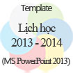 Lịch học 2013-2014 (Tháng 8)