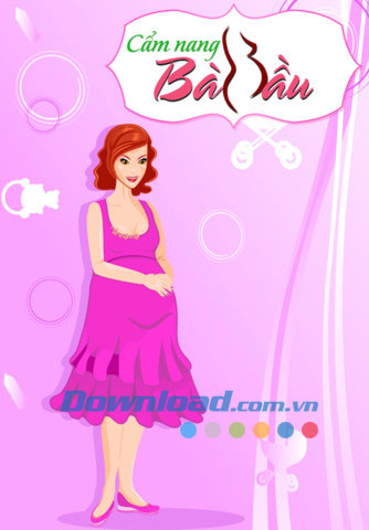 Giao diện ứng dụng Cẩm nang bầu bí for iOS