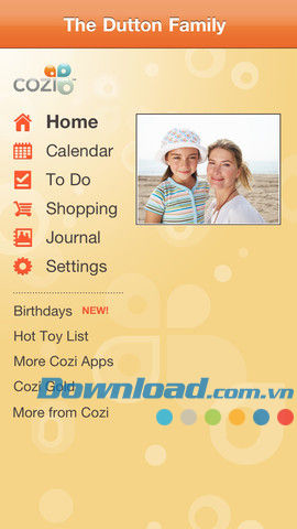 Quản lý cuộc sống gia đình dễ dàng Cozi Family Organizer for iOS