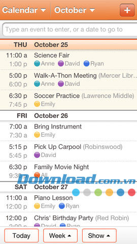 Quản lý lịch gia đình