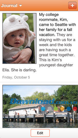 Sổ lưu bút gia đình kèm hình ảnh