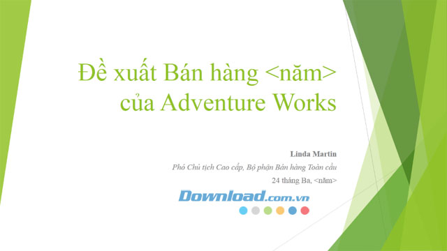 Trình bày chiến lược bán hàng