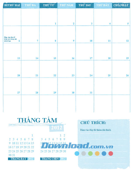 Lịch học T2-CN