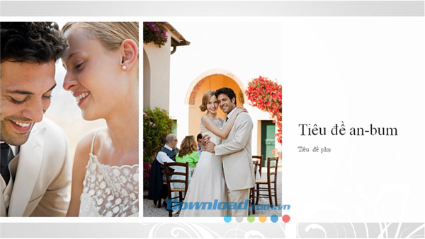 Giao diện mẫu Album ảnh cưới