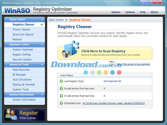 WinASO Registry Optimizer