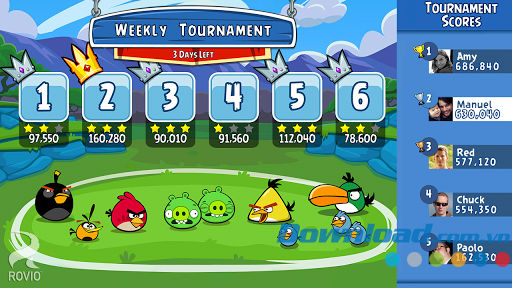 Game bầy chim nổi giận Angry Birds Friends for Android