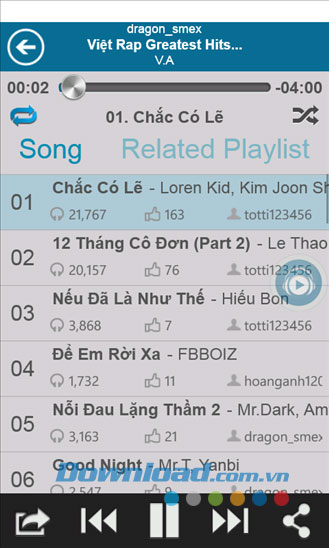 NhacCuaTui for Windows Phone