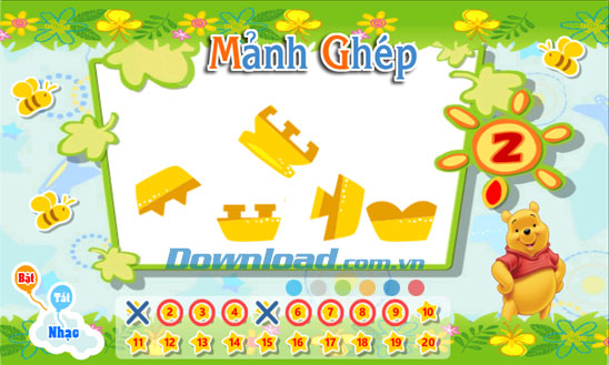 Nhanh trí cùng Pooh for Windows Phone