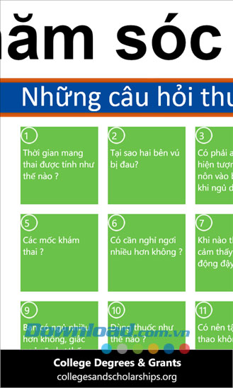 Chăm sóc bà bầu for Windows Phone