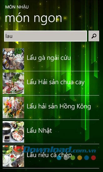Món nhậu for Windows Phone