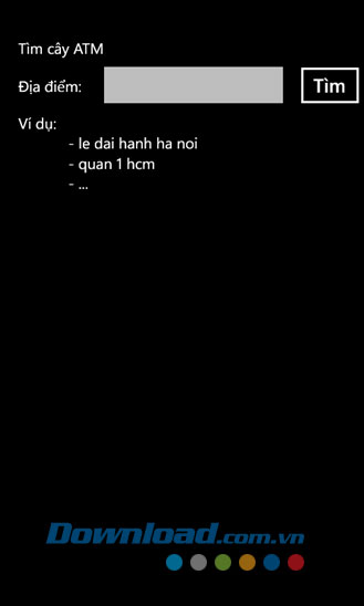Tìm cây ATM for Windows Phone