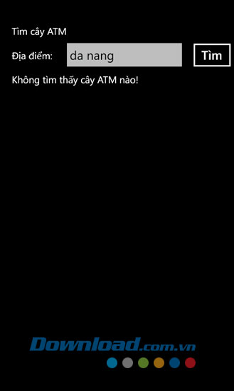 Tìm cây ATM for Windows Phone