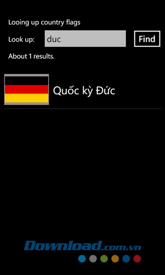 Tra cứu quốc kỳ for Windows Phone