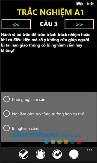 Trắc nghiệm A1 for Windows Phone