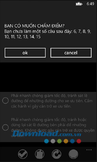 Trắc nghiệm A1 for Windows Phone