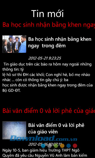 Báo Vietnamnet for Windows Phone