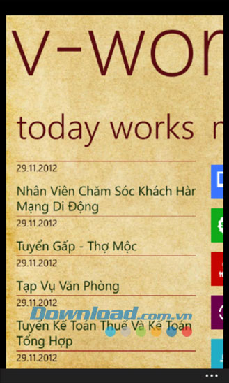 V-Works for Windows Phone