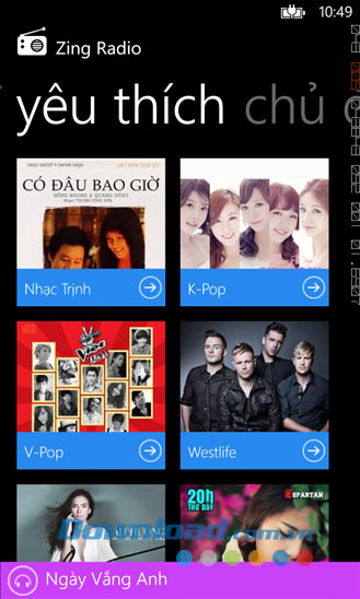 Zing Radio for Windows Phone