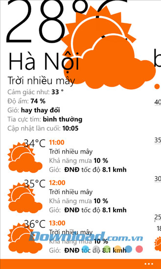 Vieather for Windows Phone