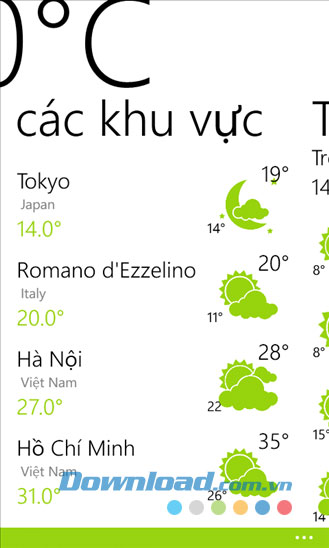 Vieather for Windows Phone
