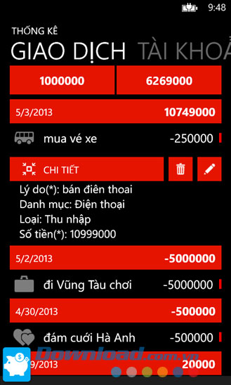 iMoney for Windows Phone