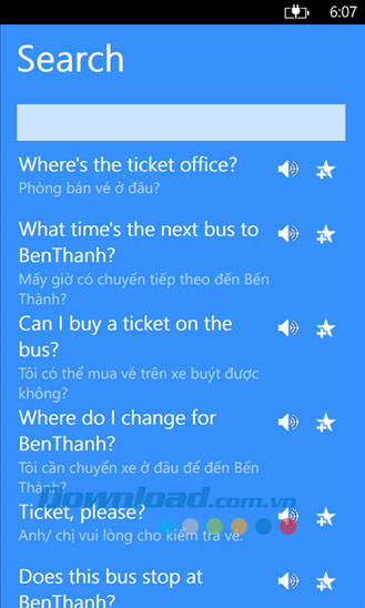 Sổ tay đàm thoại A-V for Windows Phone