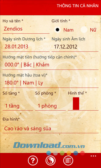Tra cứu phong thủy for Windows Phone