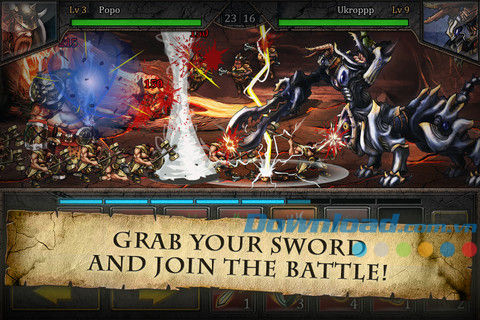 Tham gia vào trận chiến đầy kịch tính Epic War Saga for Android