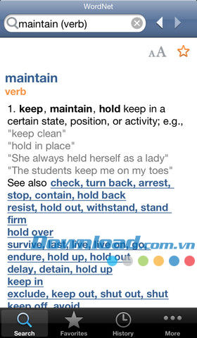 Advanced English Dictionary and Thesaurus for iOS