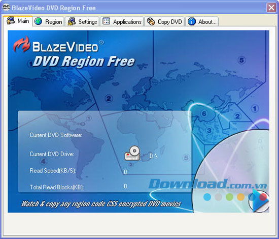BlazeVideo DVD Region Free