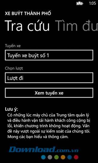 BusMap for Windows Phone
