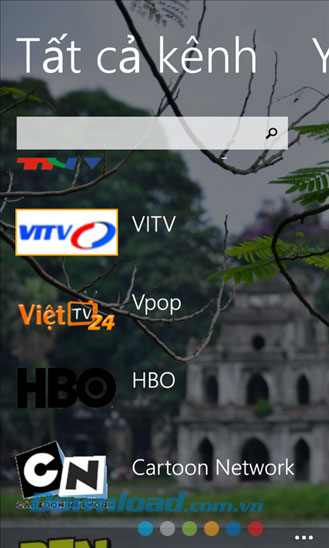 vnTV for Windows Phone